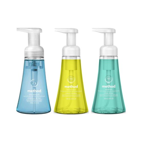 Method Foaming Hand Soap 3 Scent Variety Pack, Pink Grapefruit, French Lavender1 Sea Minerals, 10 oz each. 3 Count (Variety Pack)