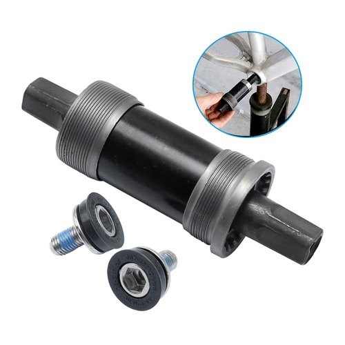 Hoypeyfiy BB-UN26 Square Taper Bottom Bracket 68 * 123/127 / 110mm (Black 1Pcs) (68x127)