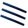 Skinny Slim Tortoise Shell Acetate French Barrettes Flat Acrylic Hair Clips For Fine, Kinky Hair Strong Hold Cute Hair Styling Ponytail Holder for Girls,3 Pcs (Blue)