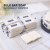 SLequipo Bulk Bar Soap, 50 Pack Mini Soap Bars Bulk Individually Wrapped, 0.5 oz Travel Soap Small Hotel Soaps Travel Size Toiletries for Hotel Bathroom