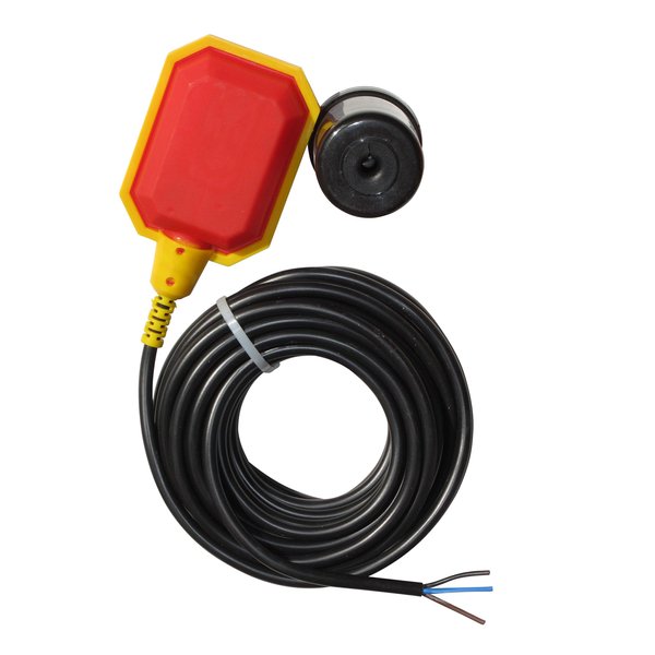 Float Switch for Sump Pump -33-Foot Water Level Sensor with Honeywell Microswitch and Adjustable Tether Length for Ground Water Bilge Pump and Water Tank – Non-Corrosive PP Casing, Rated to 13 Amps