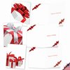 The Best Card Company - 10 Merry Christmas Cards Bulk - Festive Holiday Patterns, Boxed Card Assortment (4 x 5.12 Inch) - Season's Surprises M6048