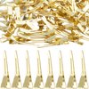 BronaGrand Hair Clips, 100pcs 4.5cm Single Prong Clips Gold Curl Pins Duckbill Section Clips for Hair Extensions Styling Crafting