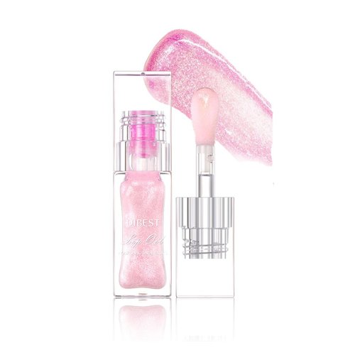 Pakivs Color Change Lip Glow Oil,Hydrating Plumping Lip Gloss Lip Oil,Glitter Shine Liquid Lipstick Moisturizing Lip Gloss Tint for Lip Care for Women