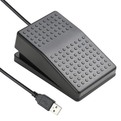iKKEGOL 2022 Upgraded USB Foot Switch Single Pedal Optical Control Footswitch Map Mouse Keyboard Hotkey Combination Key Keypress Simulator Program Page Turner Game Transcription HID