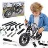 Metal Model Motorcycle Kits - 117 Pcs Erector Sets for Boys Age 8-12, Motobike Building Toys, STEM Kits for Kids Age 8-10, Assembly Car Project for 14 and Up, Gifts for 15 16 Year Old Boys and Adults
