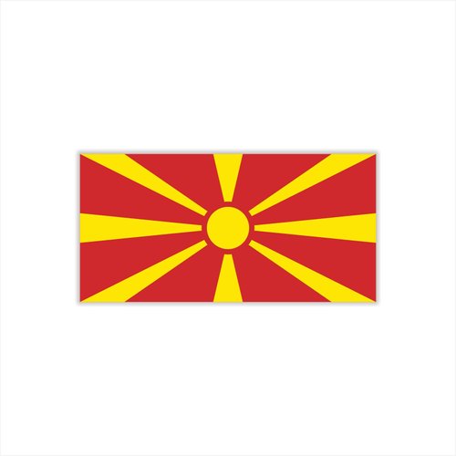 Womaha 30 Sheets North Macedonia Flag Temporary Tattoos Fans Face Tattoo Stickers for Adults Kids Group Activity Props