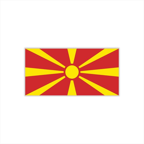 Womaha 30 Sheets North Macedonia Flag Temporary Tattoos Fans Face Tattoo Stickers for Adults Kids Group Activity Props