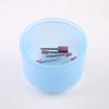1 Piece Nail Art Tool Cleaning Cup Nail Art Tool Sterilizer Cup Nail Tools Cleaning Tray Box Container Net Basket Case Manicure Tools Jar Soak Box for Nail Art Accessories, Blue