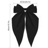 4 Pcs Bow Hair Clips for Women, Big Silky Satin Hair Bows Oversized Long Tail Hair Ribbon Barrettes