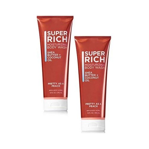 Bath and Body Works 2 Pack Pretty as a Peach Moisturizing Body Wash 10 Oz