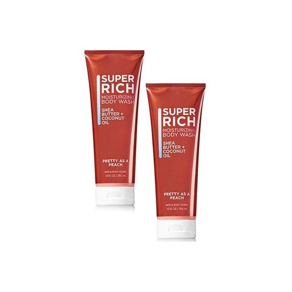Bath and Body Works 2 Pack Pretty as a Peach Moisturizing Body Wash 10 Oz