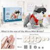 Cute Animal Bully Pitbull Micro Mini Building Blocks Kit, Mini Dog Micro Bricks Building Toys for Adults, Boys Girls, Party Favors for Kids 8-14, Christmas Birthday Gift, Carnival Prizes (998 PCS)