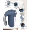 SUPER LINT Electric Sweater Shaver Fuzz Pill Bobble Remover for Fabric Fleece Curtains Clothes, Marine Blue & Silver