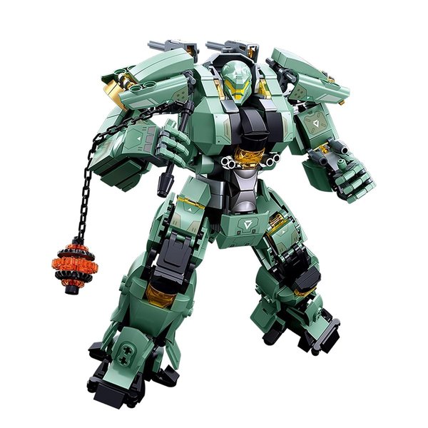 DAHONPA Guerrilla Transforming Mech Robot Building Blocks Set (542+ Pieces),Destroy City Mecha Model Kit, Cool Warrior Robots Toys for Adults and Kids Christmas Birthday Gift