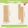 Cositina 100 Pack 0.78 * 0.78 * 3.34 inch Kraft Paper Lipstick Box Rectangle Lip Balm Kraft Boxes Essence Oil Bottle Packaging Organzier for Makeup Sample Tube Storage DIY Gifts - Brown