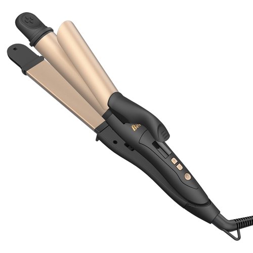 Berta 2 in 1 Hair Iron Professional Hair Straightener & Curler Iron, Ceramic Flat Iron Ionic 1.25 Inch Barrel 275-425℉ Adjustable Temperature, Dual Voltage