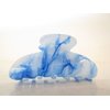 Generic Marbled turquoise blue and white acrylic hair claw clip