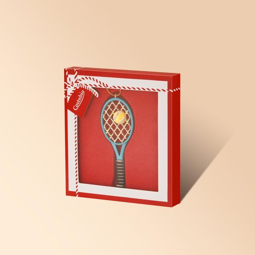 COXTNBIO Christmas Ornaments 2024 |Tennis Ornament Hanging Ornaments for Christmas Tree Decorations |Keepsake Gifts for Sisters Mom Grandma Women|Tennis Ornament