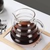 Glass Coffee Server for Drip Coffee Maker, Standard Glass Coffee Carafe, Coffee Pot with Lid, Clear, 02 600ml(20oz)
