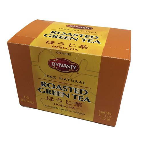 Dynasty 100% Natural Tea 16 Individual Tea Bags Per Pack (Hoji-Cha, 2 Pack)