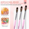 Saviland Acrylic Nail Set – 10 Colors Glitter Nudes Acrylic Powder and Acrylic Liquid Acrylic Nail Brushes Nail From Dappen Dish Cuticle Oil Manicure Tools for Acrylic Application at Home & Salon Use