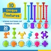 Bath Toys Suction Sensory Toys: 20 Pcs Silicone Suction Cup Toys - Bath Toys No Hole - Sensory Toys for Baby Toddlers