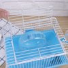 Hamster Cage Travel Carry Rat Cage Small Pets Supplies Hamster Toy Accessories (Blue)- Small Pet