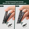 FVION Angled Nail Clippers, Ingrown Toenail Clipper for Thick Nails, Slant Curved Blade Nail Cutters Ingrown Nail Pain Relief Tool