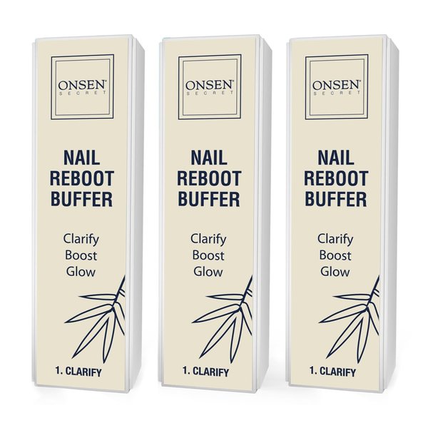 Professional Nail Buffer | Made in USA | Ultimate Shine Nail Buffing Block with 3 Way Buffing Methods, Smooth & Shine After Nail File, Purse Size Manicure Tools for Optimum Nail Care - 3 Pack By Onsen