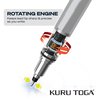 uni-ball Kuru Toga Mechanical Pencil with 0.7 mm Lead Refills & Pencil Erasers, HB #2