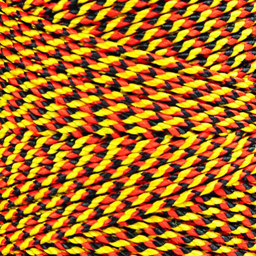 W. Rose RO689 Super Tough Professional Bonded Braided Nylon Mason's Line, 685-Feet, Black/Gold/Orange