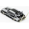 C210 Bosozoku Style RHD (Right Hand Drive) #210 Matt Black and Silver 1/64 Diecast Model Car by Pop Race PR640073
