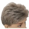 Salaibs Grey Short Wigs for Men Natural Layered Realistic Synthetic Wigs for Male Guy Halloween Daily Wig