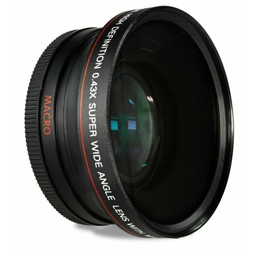 58MM HIGH Speed AF HD Wide Angle Lens + Macro for Canon Vixia HF G70 UHD 4K Camcorder