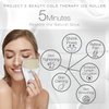 Ice Roller Cold Therapy by Project E Beauty | Reduce Under Eye Puffiness & Dark Circles | Tightens & Firms Skin | Diminish Wrinkles | Pain Relief | Muscle Soreness | Redness (Face & Body Roller)