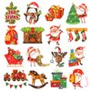 Partywind 24 Sheets Glitter Christmas Temporary Tattoos, 360 Styles Christmas Kids Stocking Stuffers for Party Supplies Favors, Surprise Christmas Countdown Calendar Goodie Bag Fillers