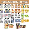 42 Sheets Make Your Own Safari Animals Stickers Make A Face Stickers for Kids Toddlers DIY Craft Activities Kids Jungle & Zoo Party Favors Supplies