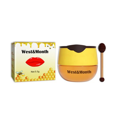 2 PCS Honey Lip Balm Honey Pot,Honey Lip Mask, Honey Lipstick, Honey Propolis Lip Mask Moisturizing Moisture Nourishing Dry & Chapped Lips,Lip Care and Reduces Lip Lines