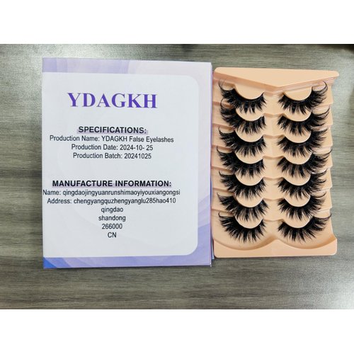 YDAGKH Fox Eye Lashes Fluffy Faux Mink Lashes Manga False Eyelashes Wispy Clear Band Fake Lashes 3D Cat Eye Strips Lashes Dramatic Eyelashes 7 Pairs Pack
