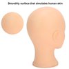 ZJchao Cosmetology Bald Manikin Mannequin Head, Practice Training Head Mannequin Head for Wig Hat Making Wigs Display Makeup Exercises Bald Mannequin Head Doll Hairdressing Training Head 49cm(#1)