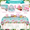 Buryeah 179 Pieces Flamingo Birthday Party Supplies Tropical Hawaiian Party Decorations for Girls Kids Included Banner Tablecloths Hanging Swirls Plates Napkins Cups Forks Spoons Knife for 24 Guests