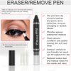 GHFCZOO Makeup Remover Eraser Pen - Quick Fix Corrector for Eyes, Lips, Face, Eyeliner & Mascara with 3 Replacement Heads