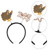 Yolyoo 4PCS Thanksgiving Turkey Headband Boppers for Thanksgiving Costume Accessories Headband Party Favors