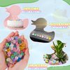 GGSTDDUP 240 PCS Mini Resin Ducks, Colorful Cute Mini Duck, Glitter Miniature Figures, Luminous Tiny Ducks Wearing Sunglasses and Crown, Glow in The Dark for Tiny Home Dollhouse Garden (4 Styles)