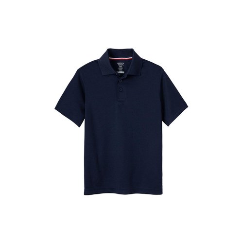 French Toast boys Short Sleeve Moisture Wicking Stretch Sport Shirt, School Uniforms for Kids and Teens Polo Shirt, Navy, Small US