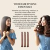 3PCS Heatless Hair Curlers, Soft Sleep-In Hair Rollers for Overnight Curls, No-Heat Hair Rods for Effortless Blowout Styling