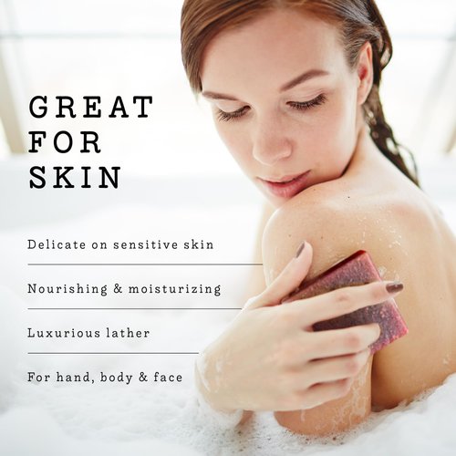 Christmas Gifts, (3Pack) Goat Milk Soap Handmade Made in USA with Organic Shea Butter Moroccan Vanilla Scent - Goats Milk Soap Bar, All Natural Soap Bar Made with Organic Goat Milk, 3 Pack, Net 15oz.