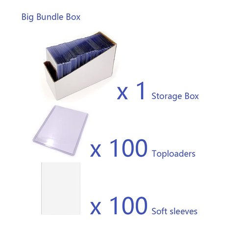 200ct TopLoaders and Card Sleeves,Card Protectors Hard Plastic, 3" x 4" Regular Fit for Trading Card,Baseball Card, Sports Cards (100pc Toploader+ 100pc Penny Sleeves)