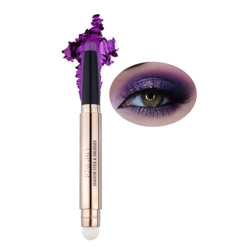 iGuzvaw Cream Eyeshadow Stick,2 IN 1 Eye Shadow Pencil Crayon Makeup with Smudger,Multi-Dimensional Eyes Look,Waterproof Long Lasting Hypoallergenic Eye Shadow Sticks (08# Violets Shimmer)